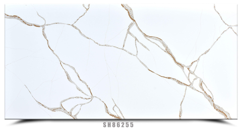 Calacatta Bellezza Gold Quartz SH86255