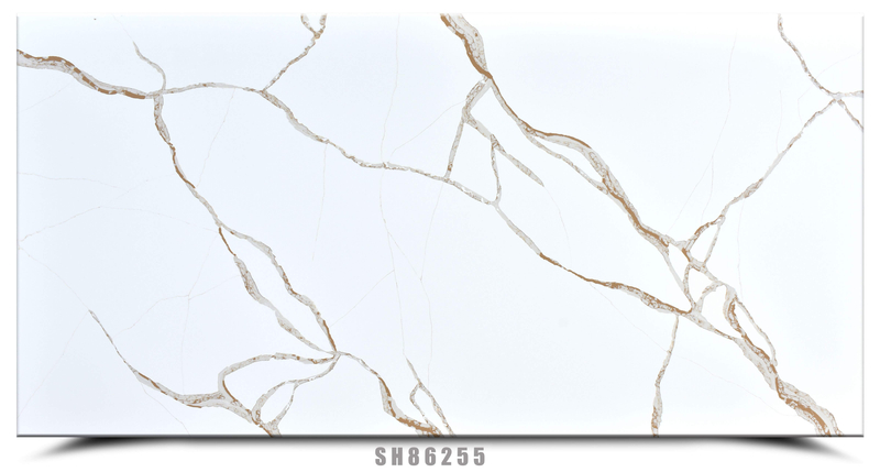 Calacatta Bellezza Gold Quartz SH86255