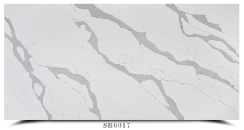 Bright White Quartz with Grey Veins SH6017