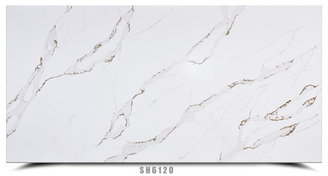 White Gold Quartz Slab SH6120