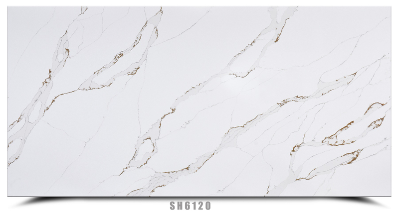 White Gold Quartz Slab SH6120