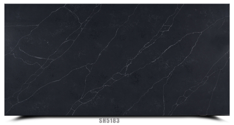 Fine Lines Black Quartz Slab SH5183
