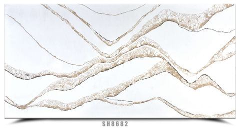 White Quartz with Brown And Grey Veins SH8682